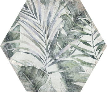 Напольная плитка 52*60 San Francisco Deco Hex White (уп.0.94 м2/ 4 шт)