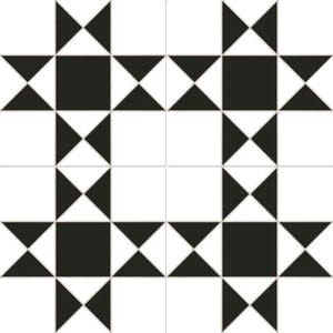 Напольная плитка 44.5*44.5 Cardiff White (уп.1,39 м2/7 шт)