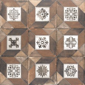 Керамогранит 20*20 Декор Элегантность Коричневый / Decor Elegance Brown (уп.1 м2/25 шт)