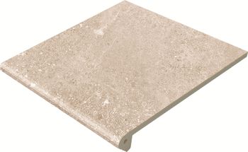 Ступень фронт. Закругл. 29.7*33 Петра Кремовый Противоск. / Peldаno Redon. Petra Crema Antislip (уп.4 шт)