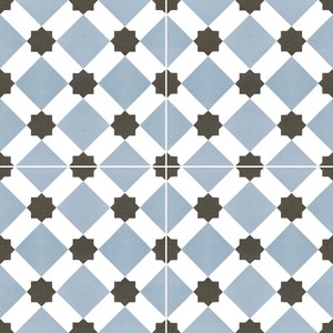 Напольная плитка 45.2*45.2 Howard Blue Pre-cut Satin