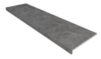 Cтупень фронт. Прямая 31.5*119.7 Петра Антрацит Противоск. / Peldаno Recto. Petra Antracita Antislip (уп.2 шт)