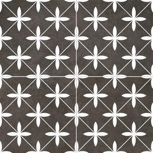 Напольная плитка 45.2*45.2 Poole Black Pre-cut Satin