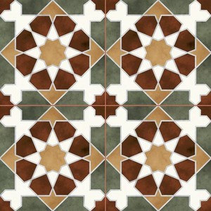 Напольная плитка 45.2*45.2 Rabat Green Pre-cut Matt