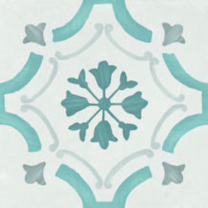Напольная плитка 22,3*22,3 Sirocco Blue Ornate ( уп.0,99 м2/ 20 шт)