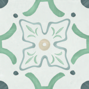 Напольная плитка 22,3*22,3 Sirocco Green Flower ( уп.0,99 м2/ 20 шт)