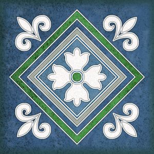 Настенная плитка 15*15 Smalto Decor 2 Blu (уп.0.9 м2/40 шт)