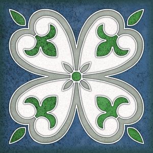 Настенная плитка 15*15 Smalto Decor 4 Blu (уп.0.9 м2/40 шт)