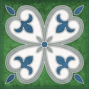 Настенная плитка 15*15 Smalto Decor 4 Verde (уп.0.9 м2/40 шт)